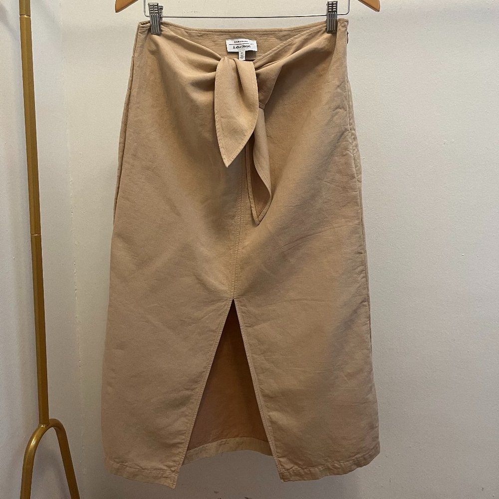 & Other Stories knot-detail midi skirt